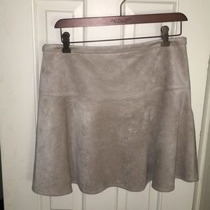 Suede tan skirt